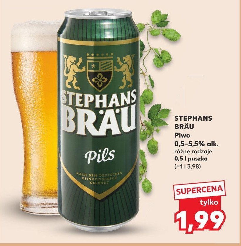 Piwo Stephans brau pils promocja