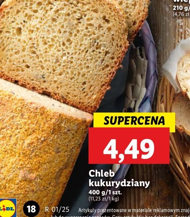 Chleb kukurydziany promocja