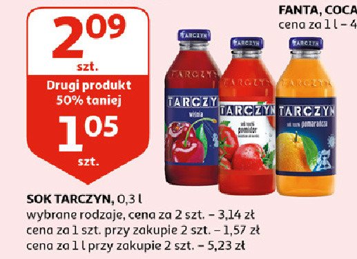 Sok wi艣niowy Tarczyn promocja