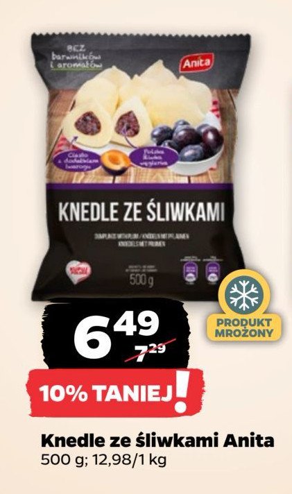 Knedle ze śliwkami Anita promocja