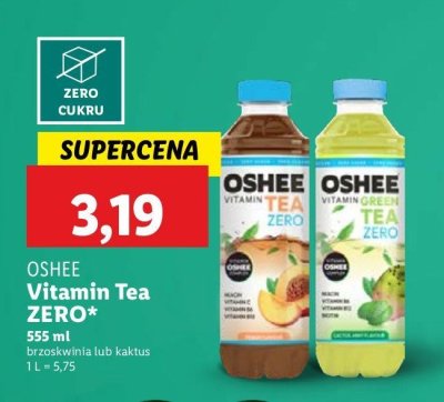Napój kaktus-mięta zero Oshee vitamin tea promocja