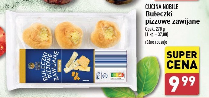 Bułeczki pizzowe zawijane Cucina nobile promocja