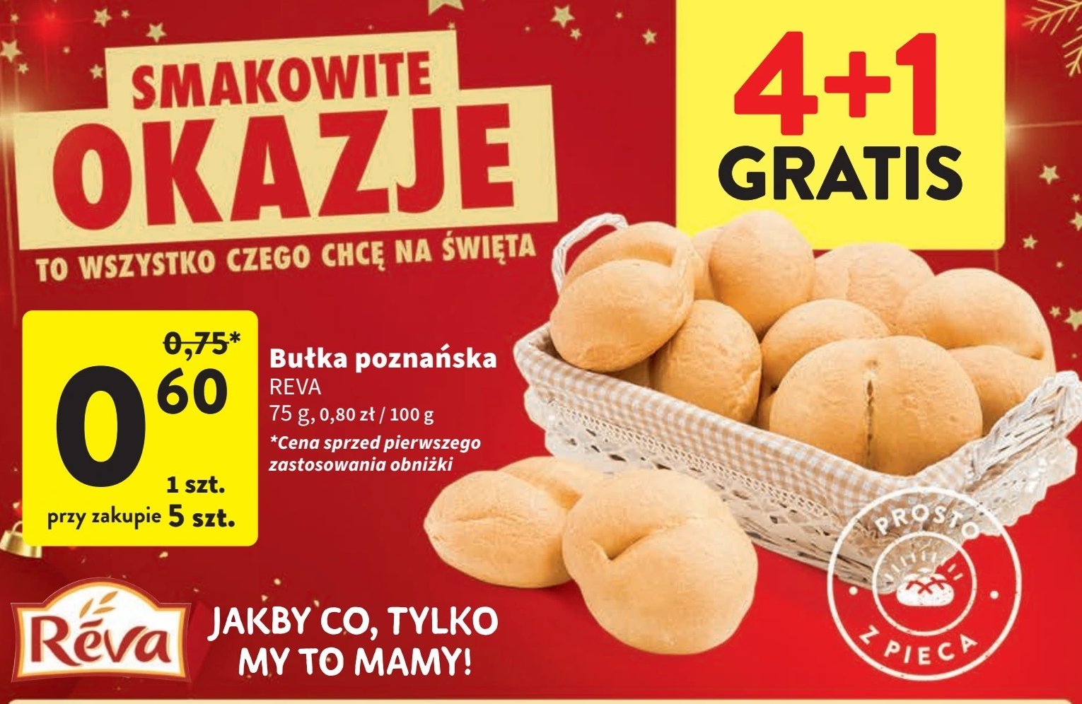 Bułka poznańska Reva promocja w Intermarche