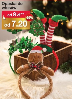Opaska do włosów świąteczna promocja w Woolworth