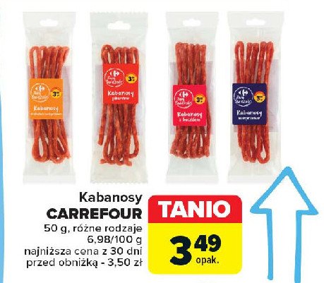 Kabanosy pikantne Carrefour targ świeżości promocja w Carrefour Market