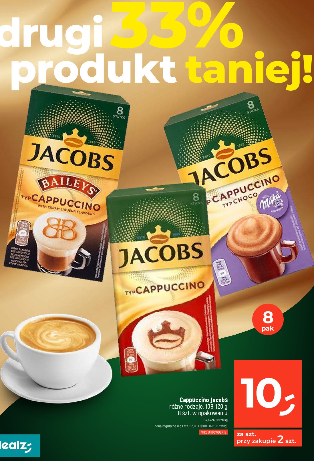 Cappuccino milka Jacobs cappuccino specials promocja
