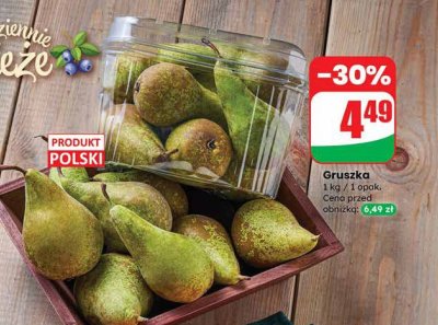 Gruszka wędzona promocja w Dino