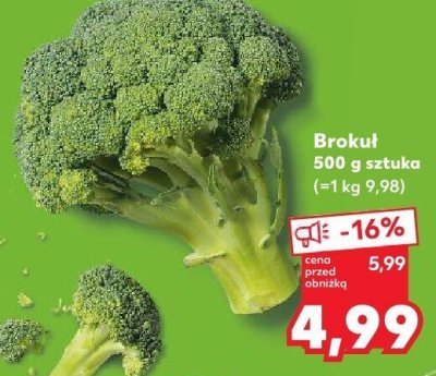 Brokuł 500g sztuka Kaufland promocja w Kaufland