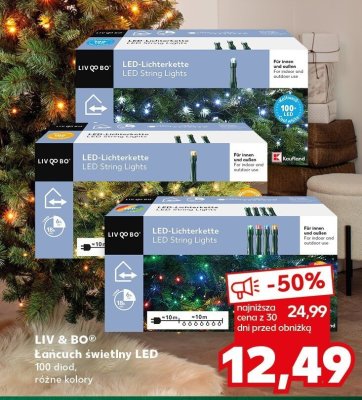 Łańcuch świetlny LED LIV & BO 100 diod, różne kolory promocja w Kaufland