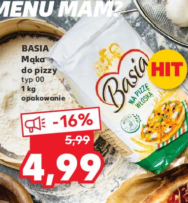 Mąka pszenna na pizzę włoską typ 00 Basia promocja