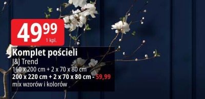 Komplet pościeli J&J Trend promocja w Leclerc