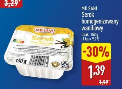 Serek homogenizowany waniliowy  promocja w Aldi