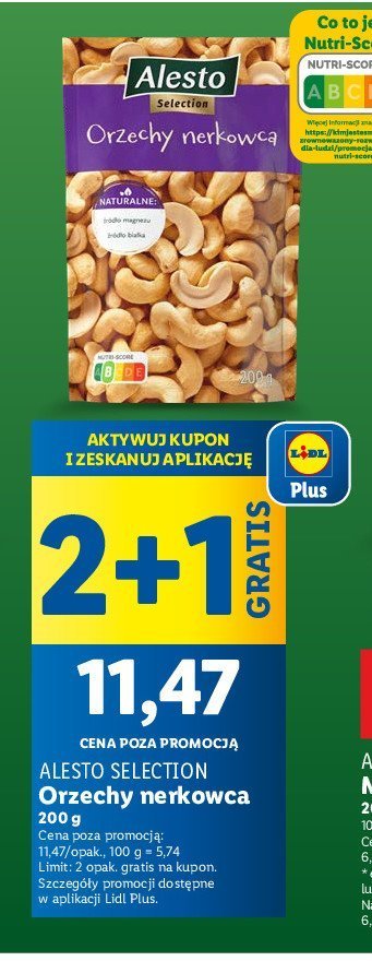 Orzechy nerkowca Alesto promocja