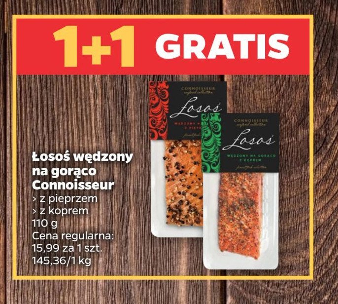 Łosoś więdzony na gorąco z pieprzem Connoisseur promocja