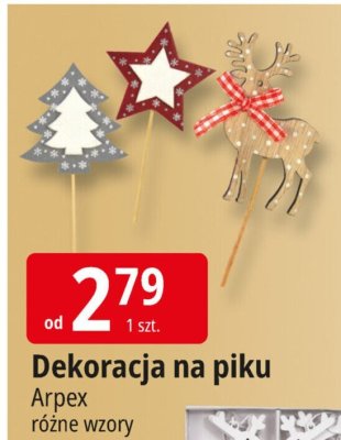 Dekoracja na piku Arpex różne wzory promocja w Leclerc