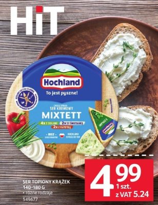 Ser topiony Hochland Mixtett kążek 140-180 g promocja w Selgros
