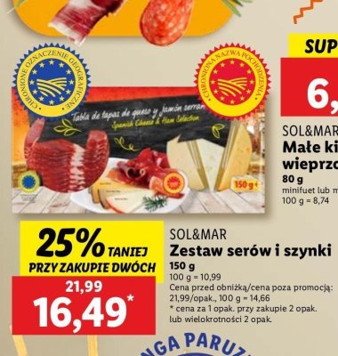Zestaw serów i szynki Sol&mar promocja