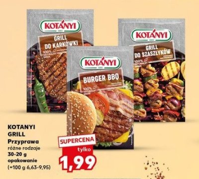 Mieszanka przypraw grill do szasz艂yk贸w Kotanyi promocja