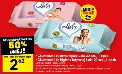 Chusteczki do demakijażu Lula 20 szt., 1 opak. promocja w Twój Market