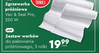 Zestaw worków do pakowania próżniowego, 3 rolki Lafe promocja w Biedronka