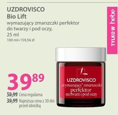 Perfektor do twarzy UZDROVISCO Bio Lift wymazujący zmarszczki perfektor do twarzy i pod oczy promocja w Hebe