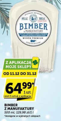 Wódka Bimber z Manufaktury promocja w Groszek