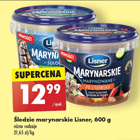 Filety śledziowe marynowane solone Lisner promocja