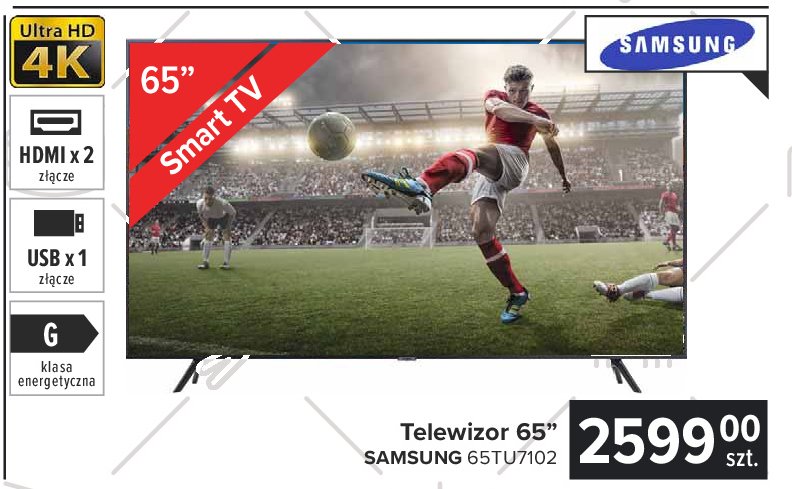 Telewizor led 65" *ue65tu7102 Samsung promocja