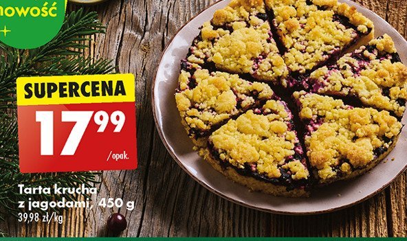 Tarta krucha z jagodami promocja