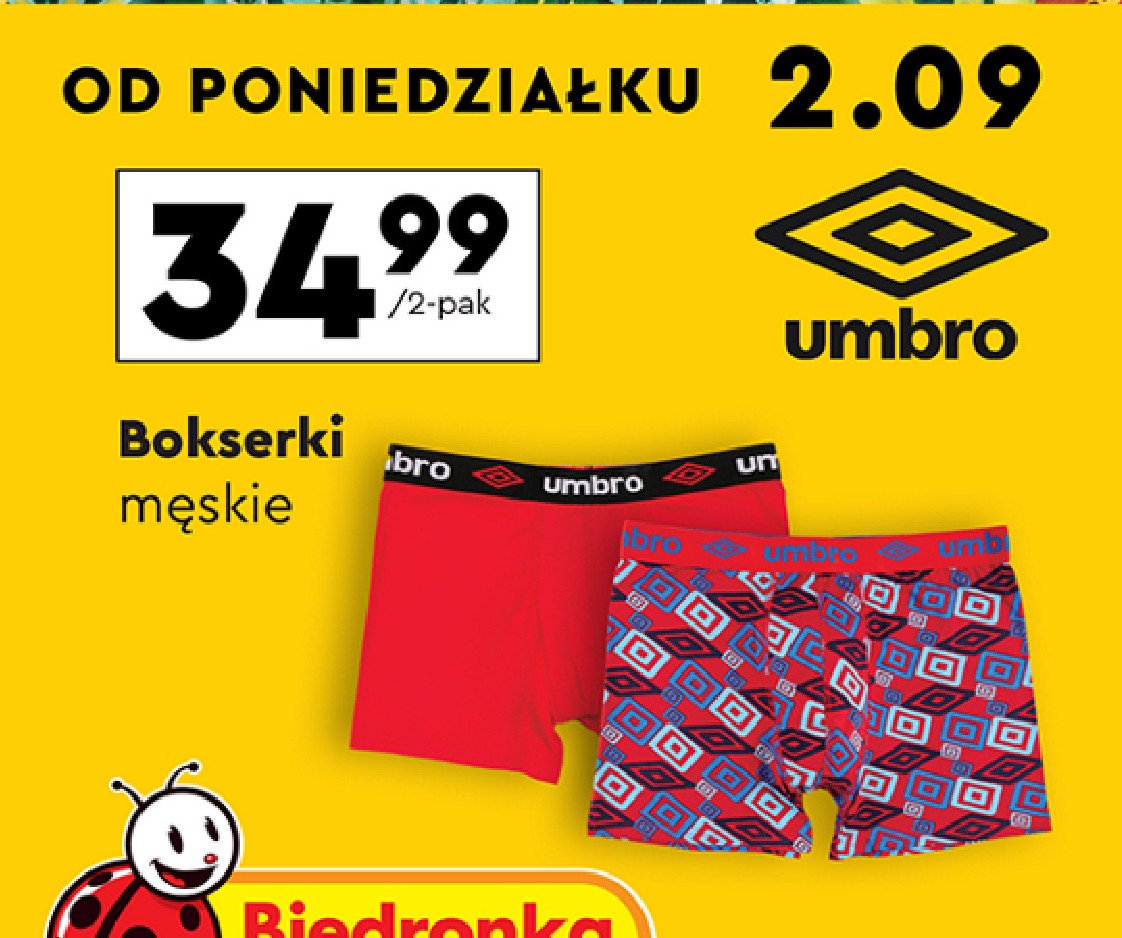 Bokserki męskie Umbro promocja