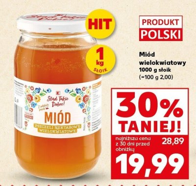 Miód wielokwiatowy promocja w Kaufland