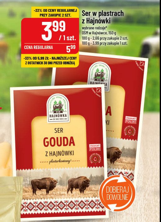Ser gouda plastry OSM HAJN脫WKA promocja