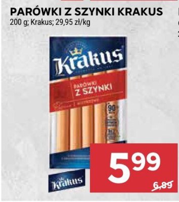 Parówki z szynki Krakus promocja w Stokrotka