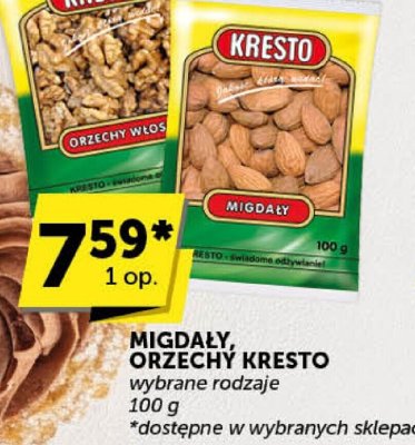 Migdały orzechy Kresto promocja w Groszek