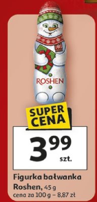 Figurka bałwanka Roshen promocja w Auchan