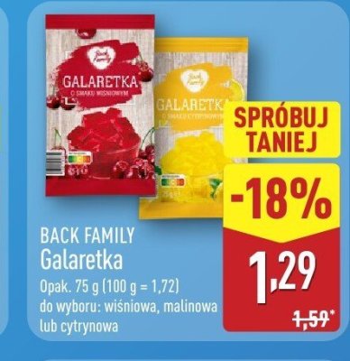 Galaretka malinowa promocja w Aldi