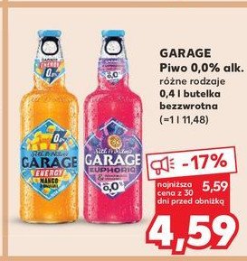 Piwo Garage energy mango promocja