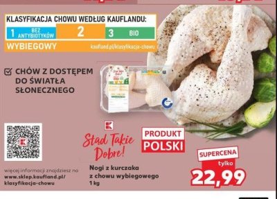 Nogi z kurczaka z chowu wybiegowego K-classic stąd takie dobre! promocja