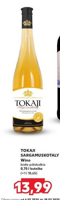 Wino TOKAJICUM SARGAMUSKOTALY promocja