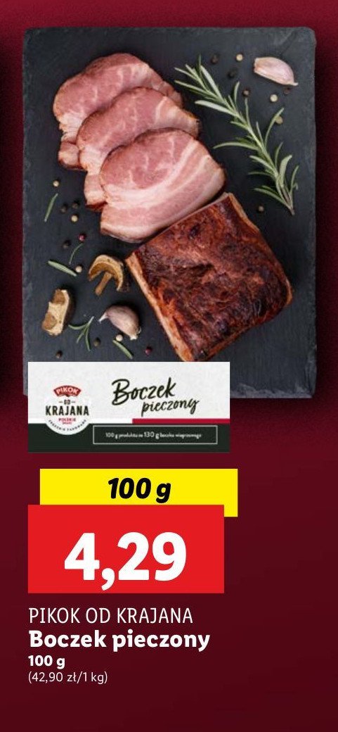 Boczek pieczony Pikok promocja