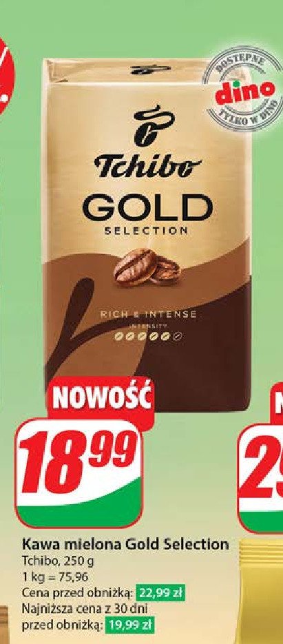 Kawa Tchibo gold selection Tchibo cafe promocja w Dino