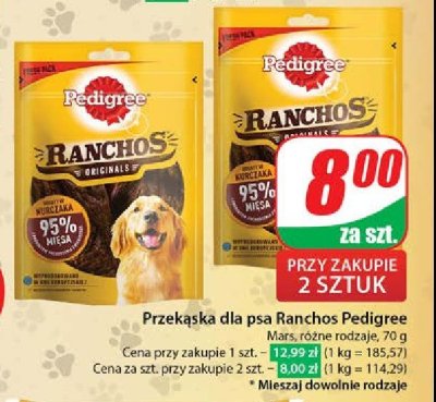 Przysmak dla psa originals kurczak Pedigree ranchos promocja