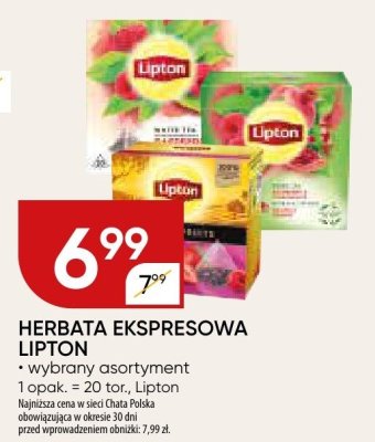 Herbata ekspresowa lipton promocja w Chata Polska