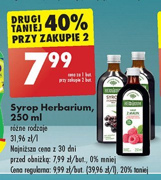 Syrop z czarnego bzu Herbarium promocja