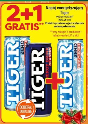 Napój energetyzujący Tiger różne rodzaje promocja w POLOmarket