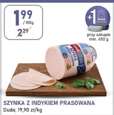Szynka z indykiem prasowana Duda promocja w Stokrotka