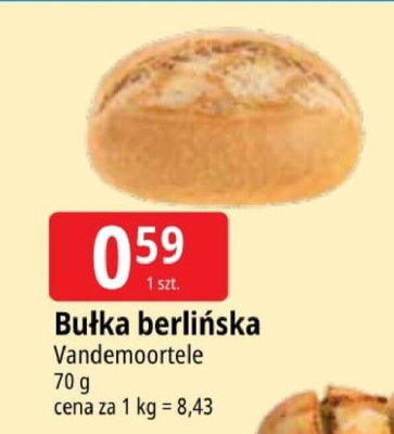 Bułka berlińska Vandemoortele promocja w Leclerc