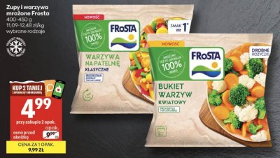 Bukiet warzyw kwiatowy Frosta promocja w Delikatesy Centrum