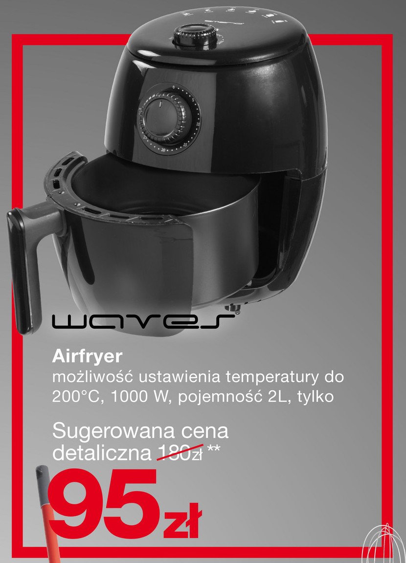 Airfryer 1000 w Waves promocja