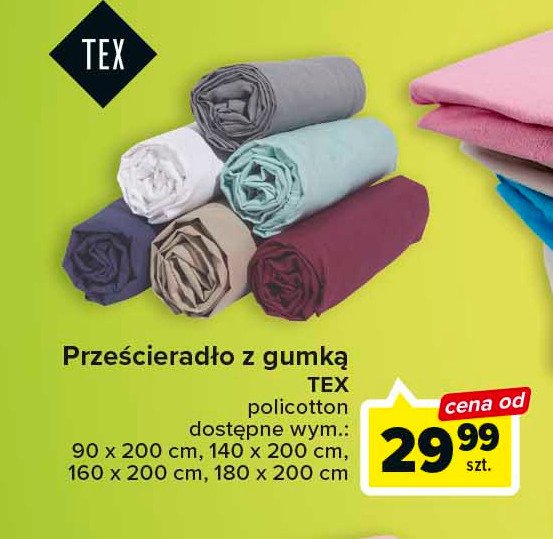 Prześcieradło policotton z gumką 160 x 200 cm
